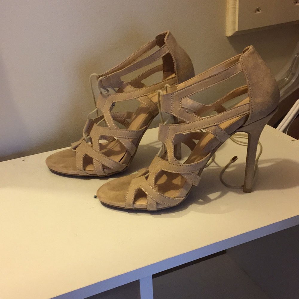 Tan/nude high heels